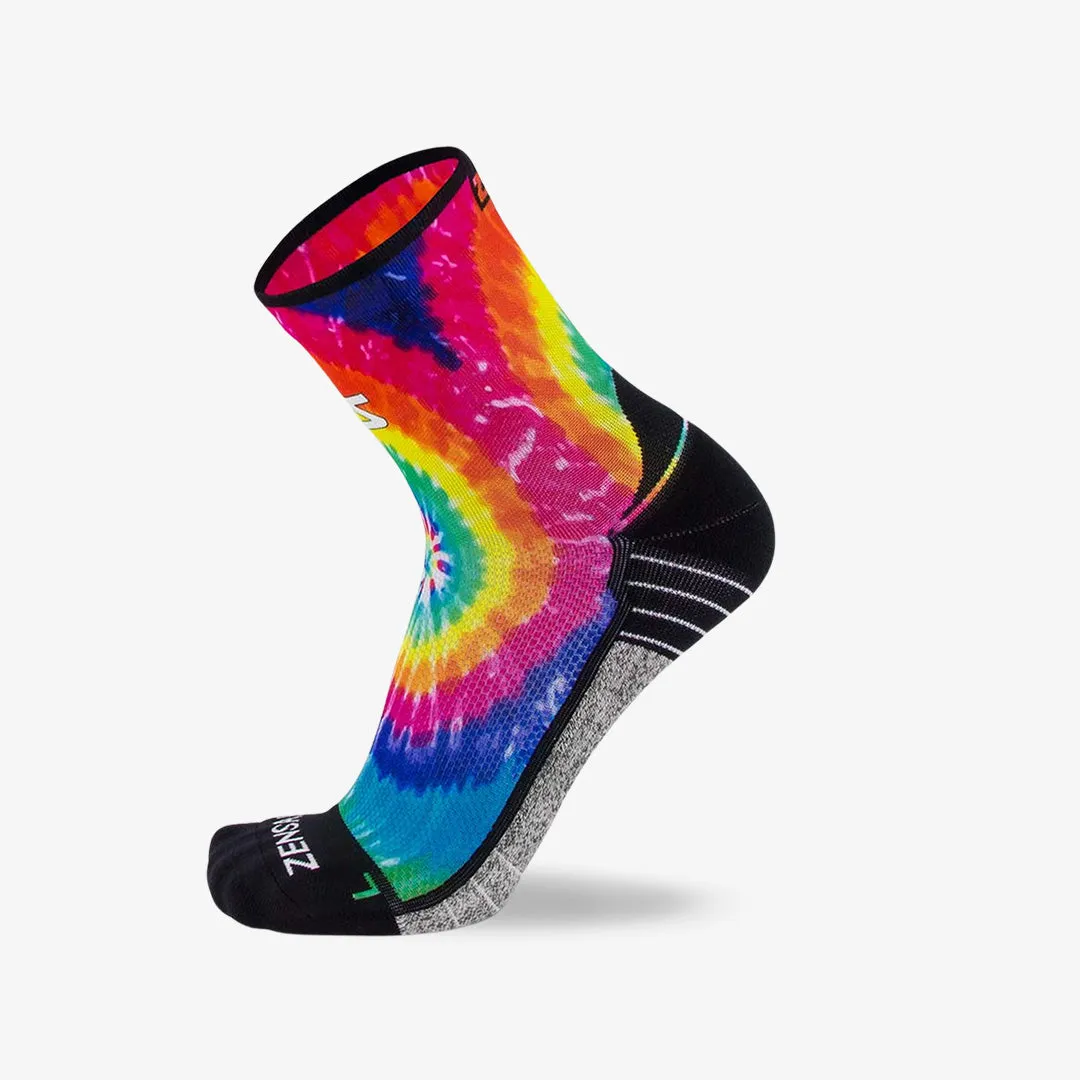 Tie Dye Running Socks (Mini-Crew)