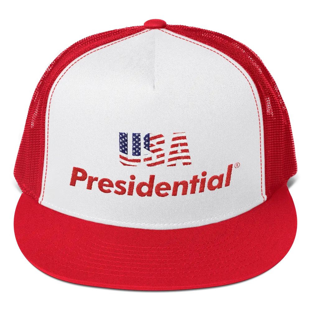 USA PRESIDENTIAL® Trucker Cap  (Red)