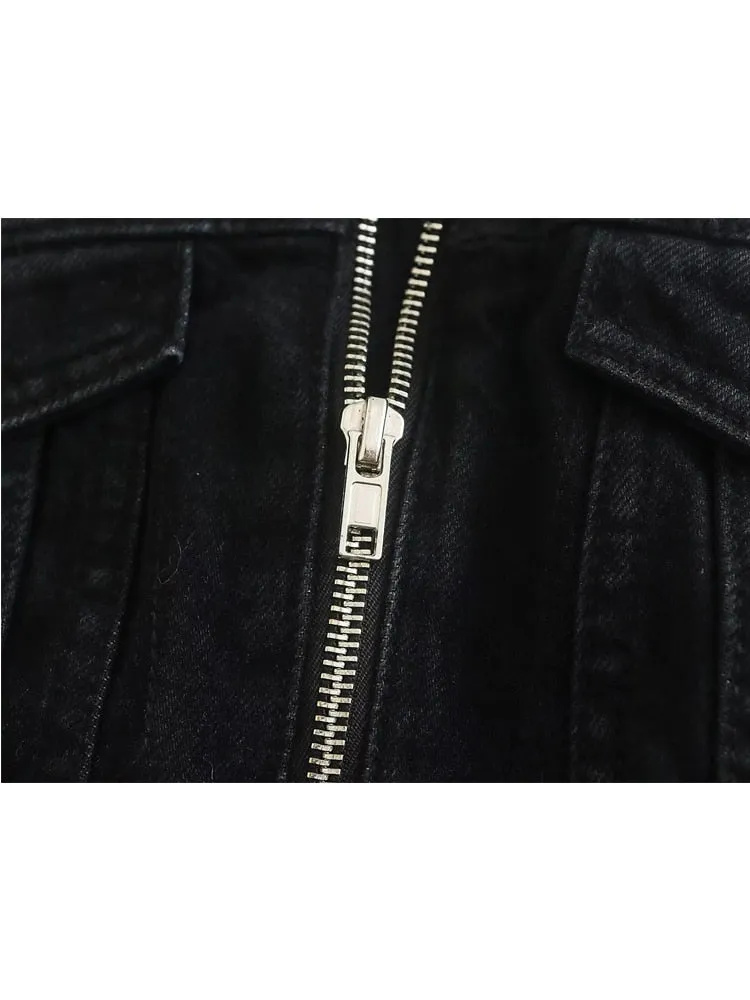 Women Denim Corset Top