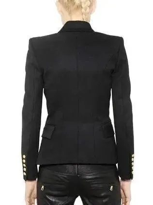 Women’s Double-Breasted Blazer Jacket in Black or White