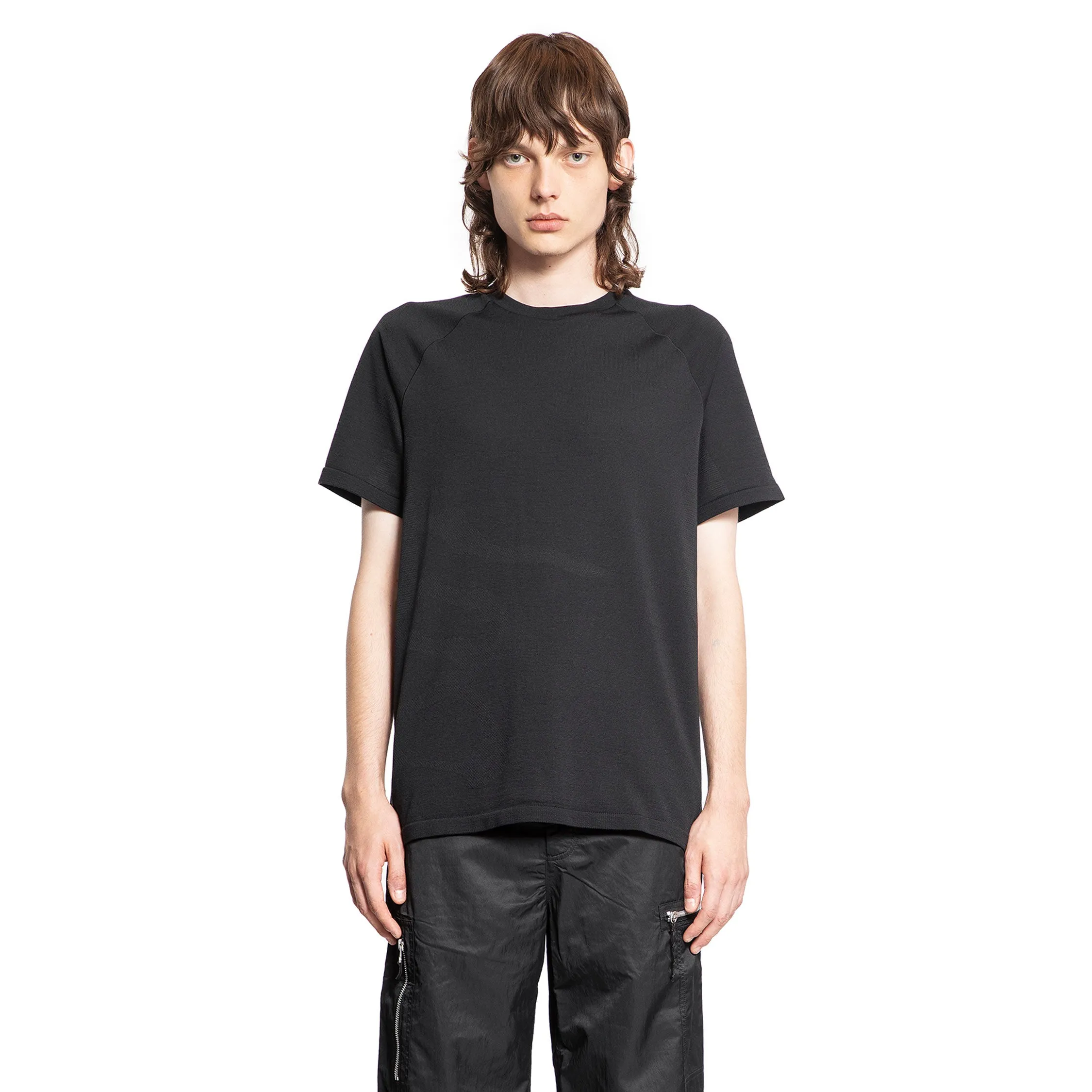 Y-3 MAN BLACK T-SHIRTS & TANK TOPS