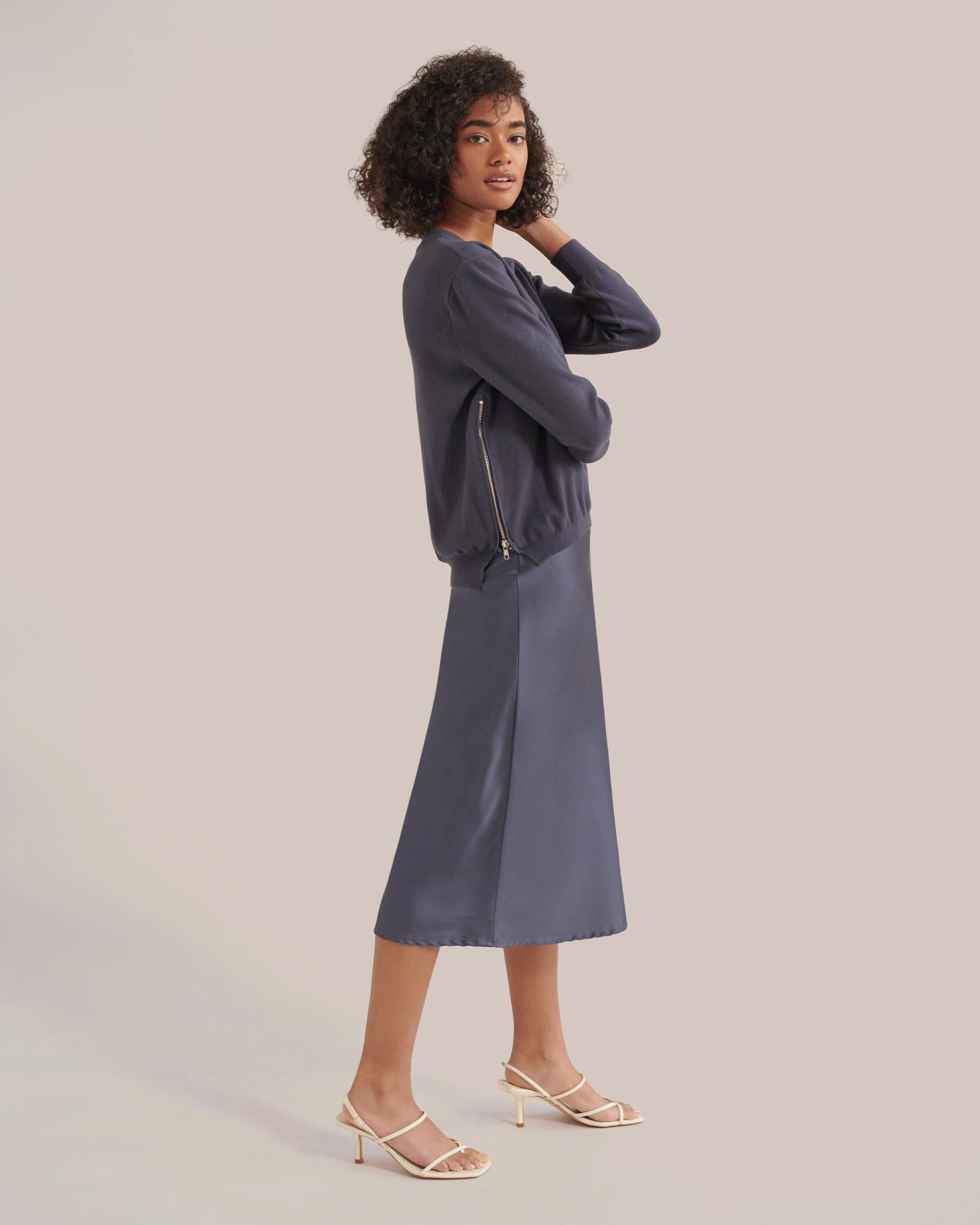 Yara Side-Zip Sweater