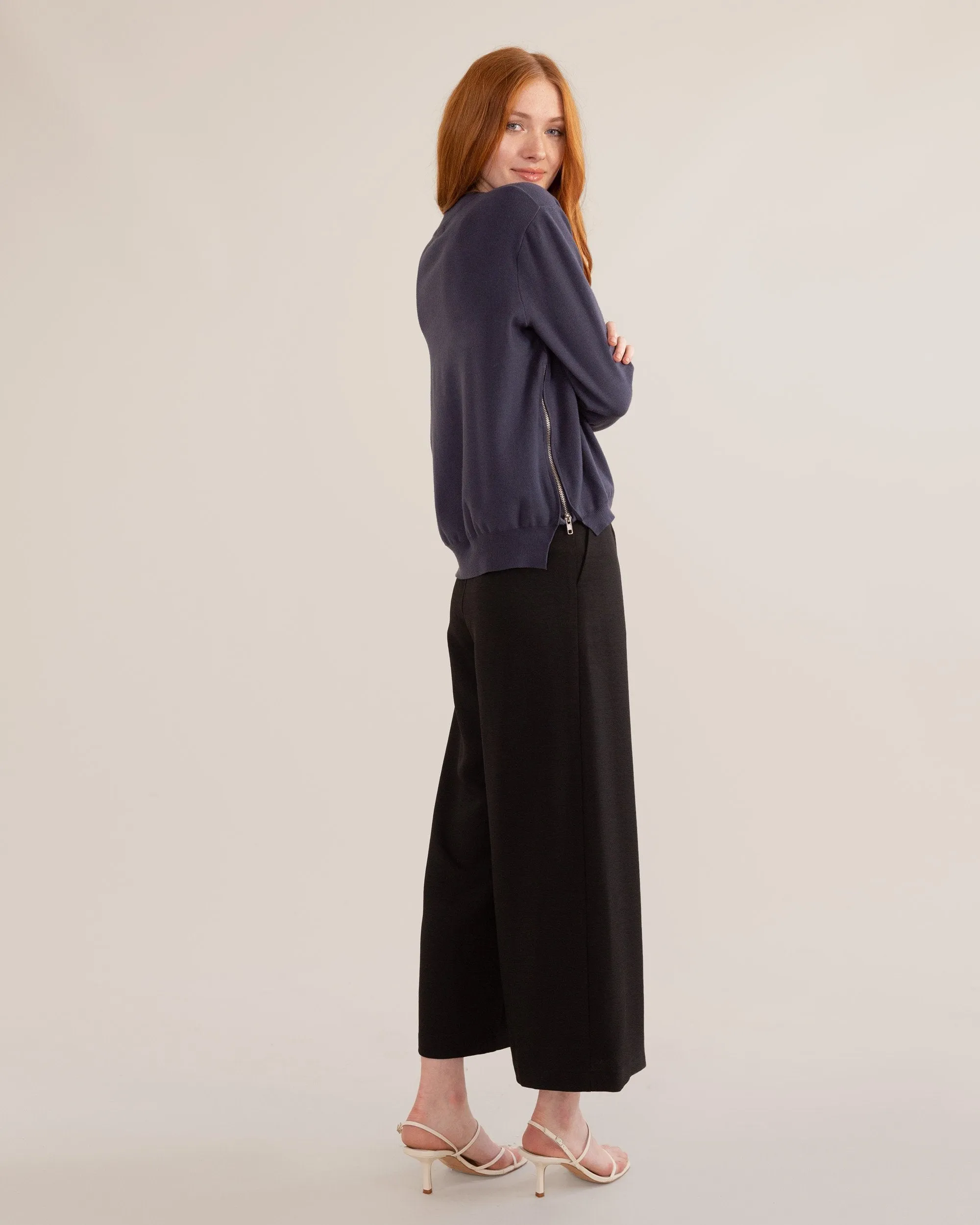 Yara Side-Zip Sweater
