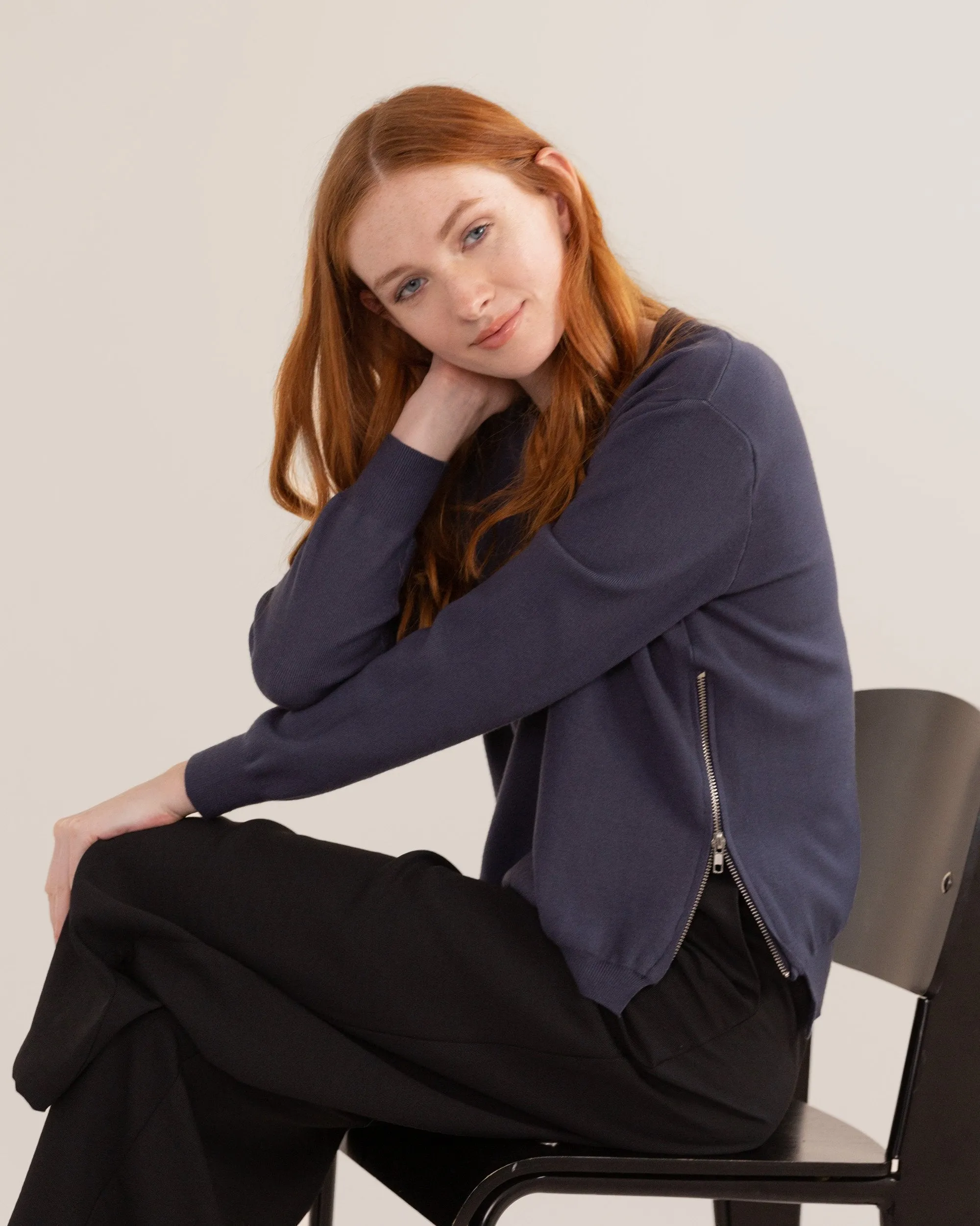 Yara Side-Zip Sweater